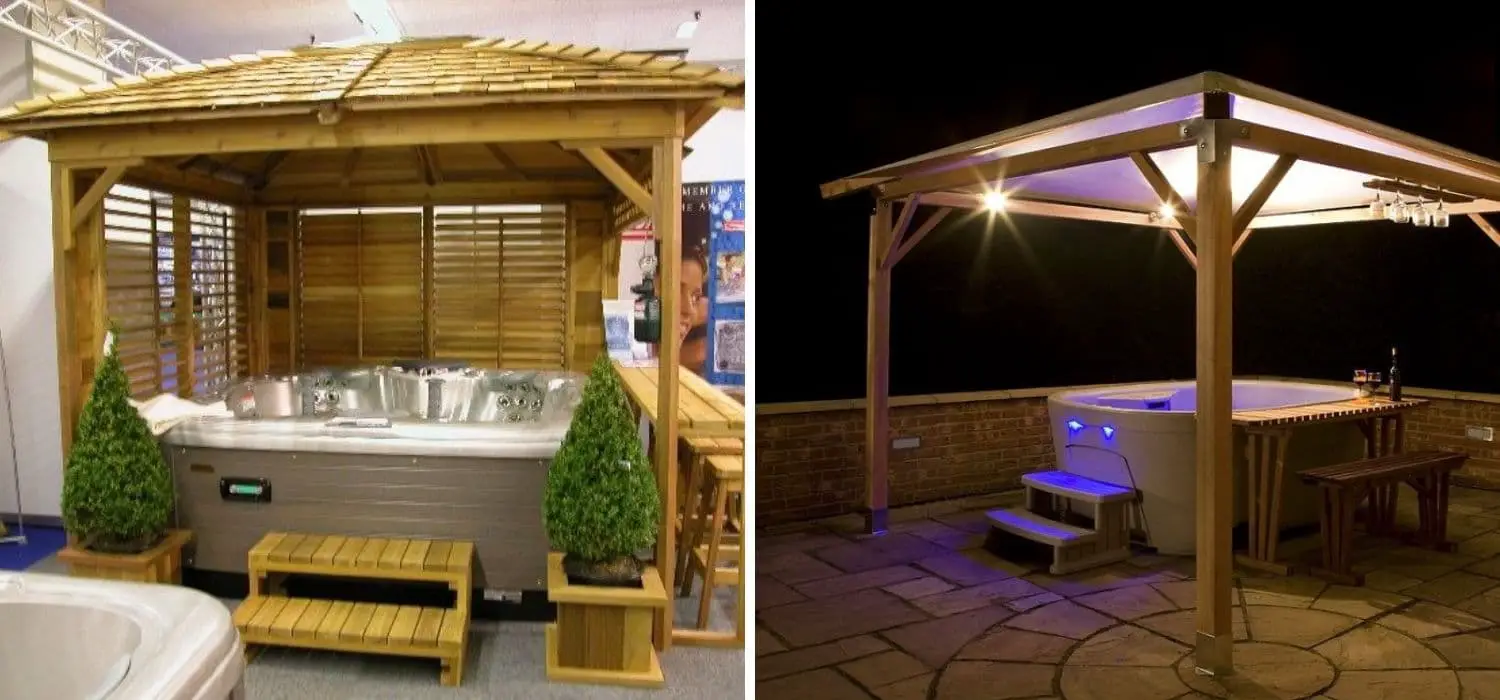 Hot tub enclosure ideas DIY